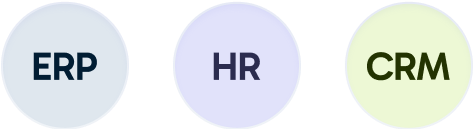 gestionale ERP, HR, CRM icone